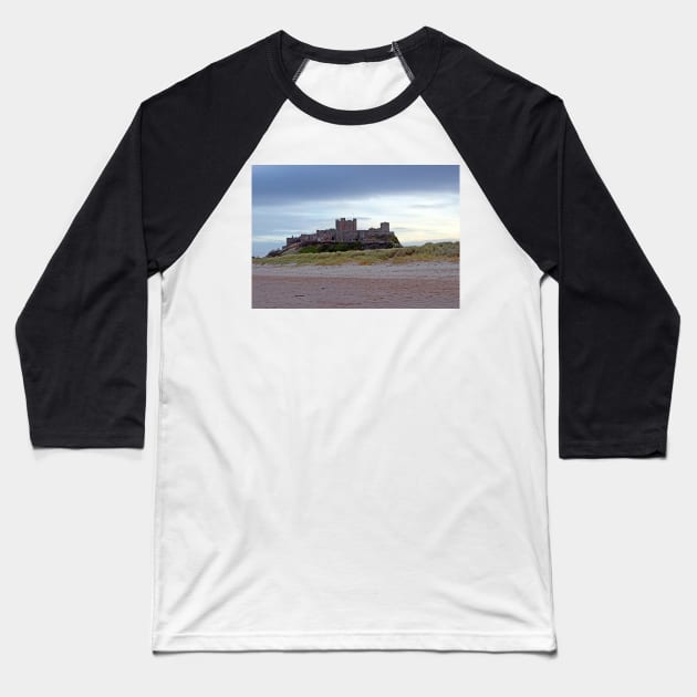 Bamburgh Castle, Northumberland Baseball T-Shirt by HazelWright